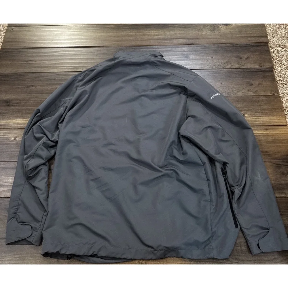 Nike Golf Windbreaker Men's 2XL Gray Dry Fit 1/4 Zip Windbreaker 578675-021